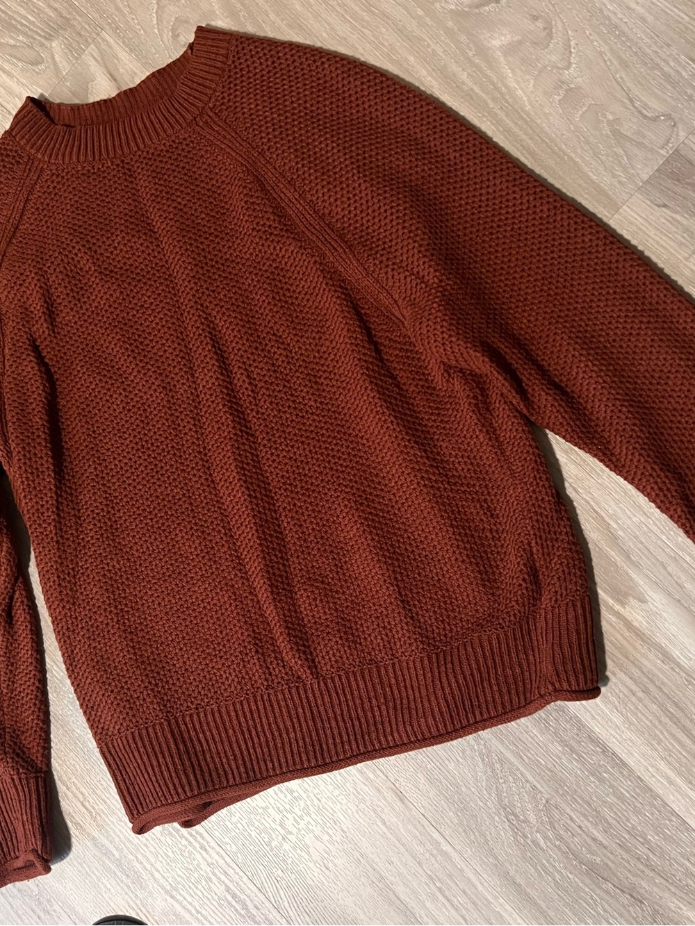 Sonoma Women's Chunky Crewneck Sweater - Rust Brown